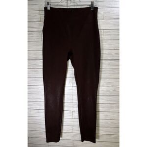Spanx Assets Red Hot Label Women's High Rise Leggings Faux Suede‎ Size Lg